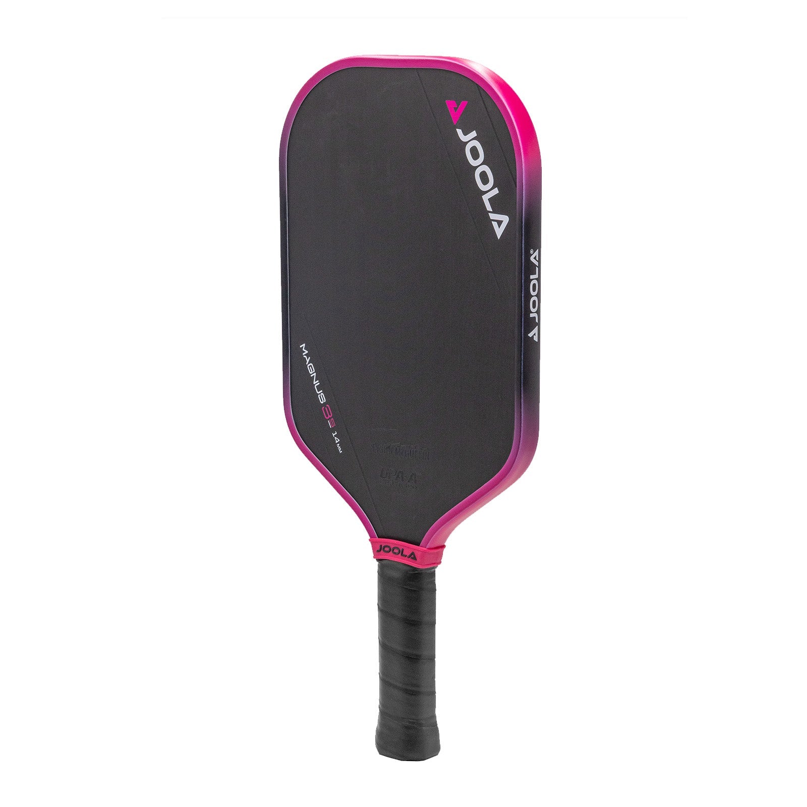 Joola Tyson McGuffin Magnus 3S 14mm pickleball paddle hero shot displaying black and white design