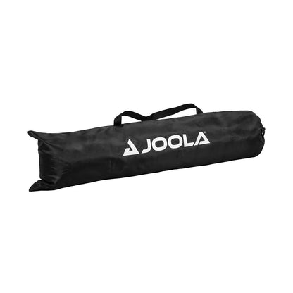 White background, product image of the JOOLA Compact Pickleball Practice net in its JOOLA carrying case.