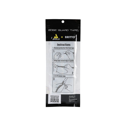 White background image, product image of a package of JOOLA X BRITTON Pickleball edge guard tape.
