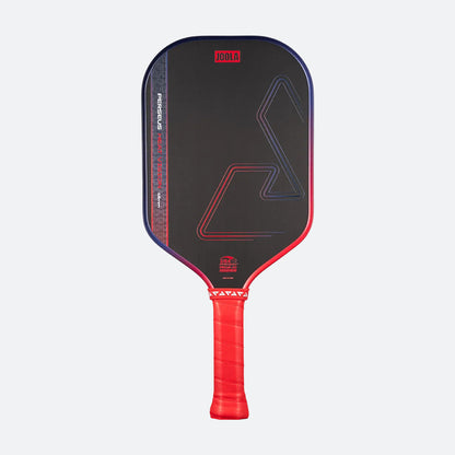 White background, image of the Perseus Heat Vision pickleball paddle.