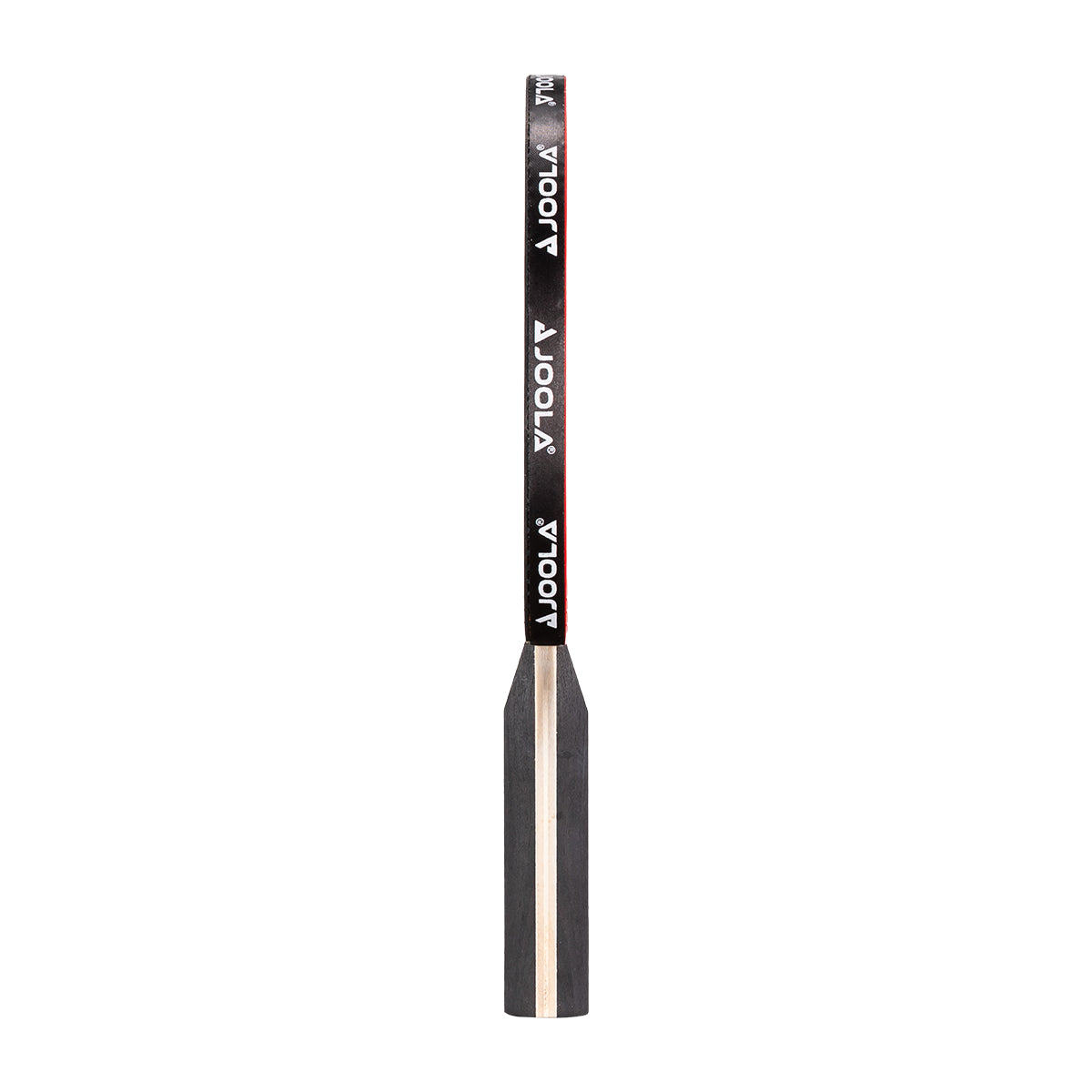White background, image of a black JOOLA Table Tennis Racket.