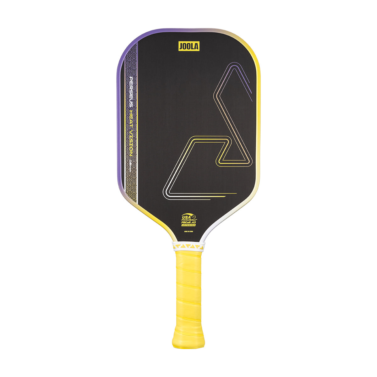White background, image of the Perseus Heat Vision pickleball paddle.