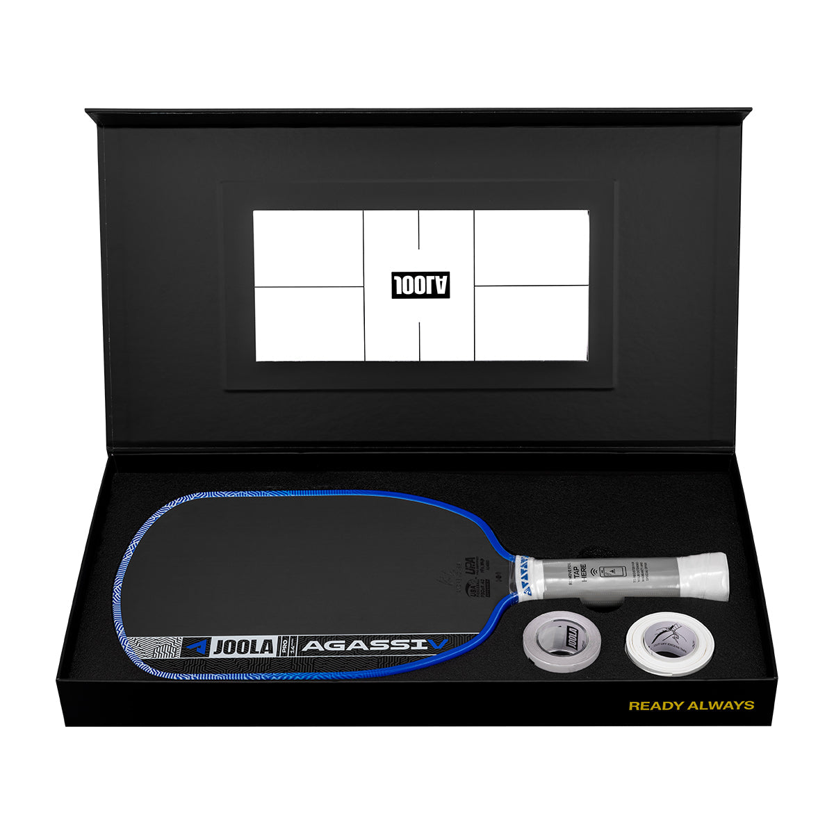 White background photo, image of the Agassi Pro V in a box.