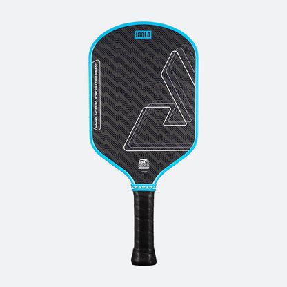 White background, product photo of the JOOLA Hyperion Double Vision pickleball paddle.