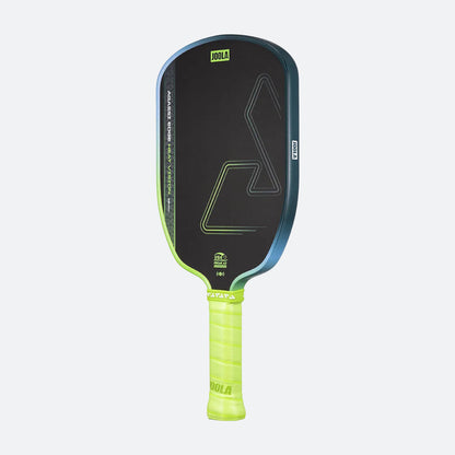 Angled view of a JOOLA Agassi Heat Vision pickleball paddle on a white background.