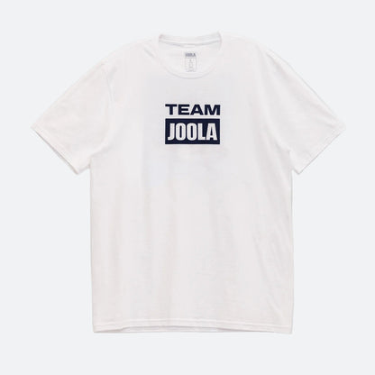 Gray background, product image of the Team JOOLA graphic tee.