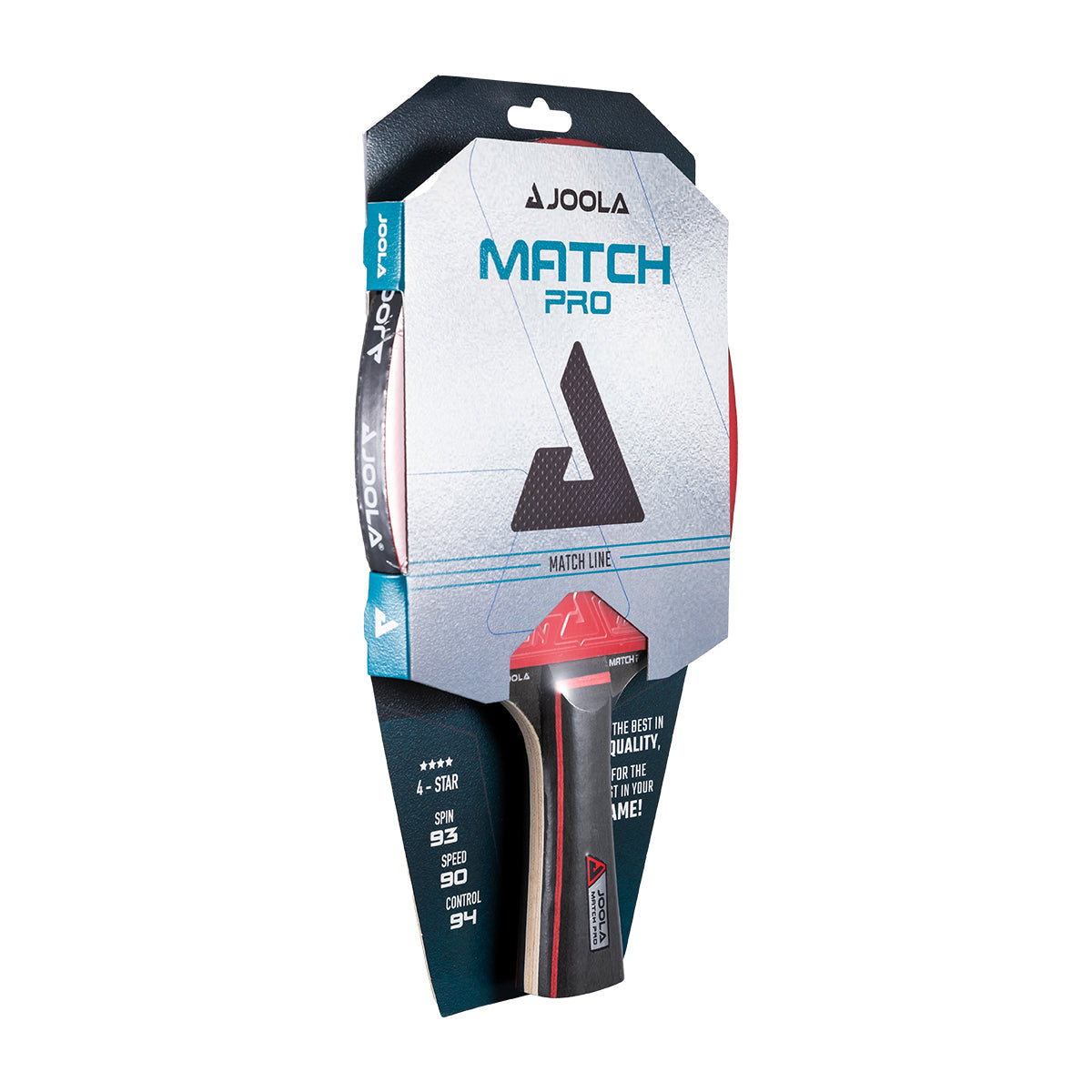 Joola Match Pro Table Tennis Racket front view package display right angle