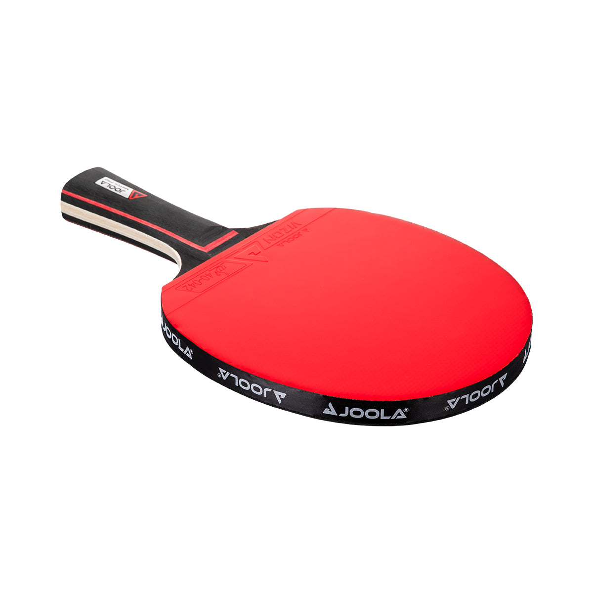 Joola Match Pro Table Tennis Racket red paddle shown from above angled view