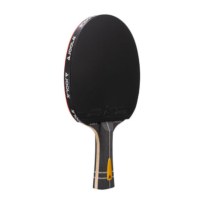 White background, JOOLA Infinity Carbon Table Tennis Racket with Black surface.