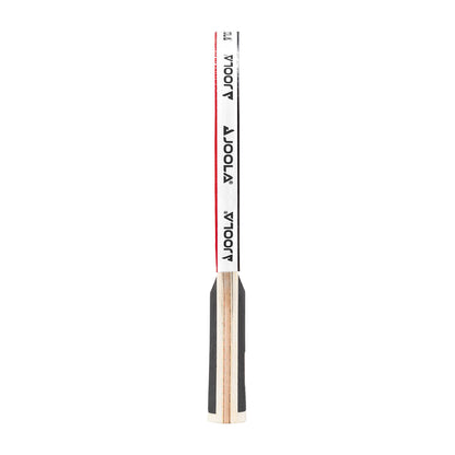 White background, side profile of the JOOLA White Infinity Table Tennis Racket.