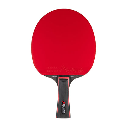 White background, a JOOLA Table Tennis Racket with a red surface.