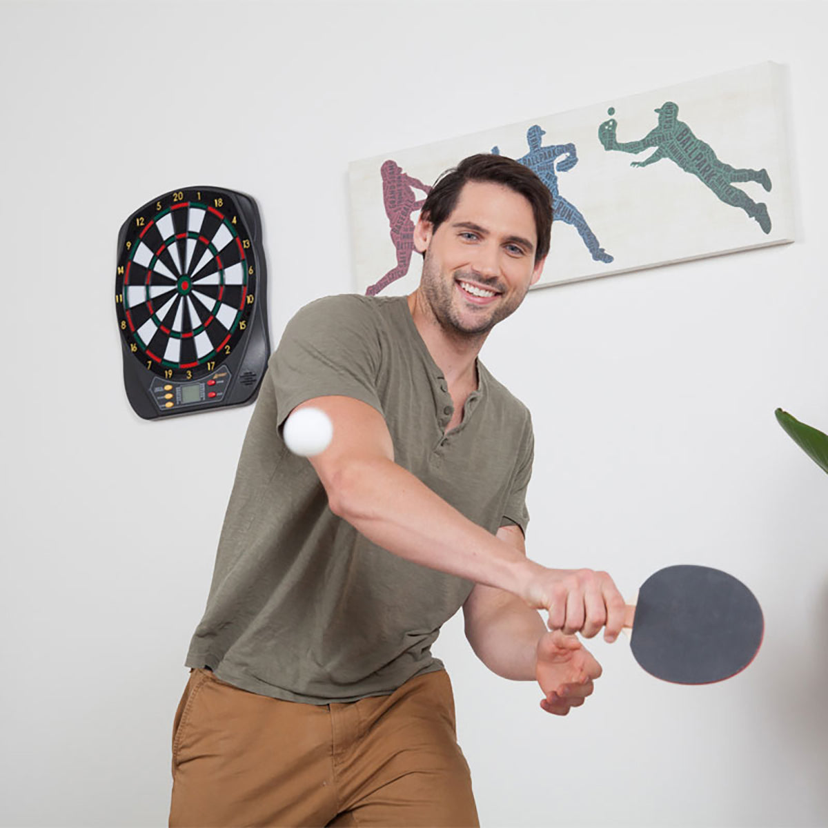 Joola Essentials Duel Table Tennis Rackets Balls Set product display with paddles and balls
