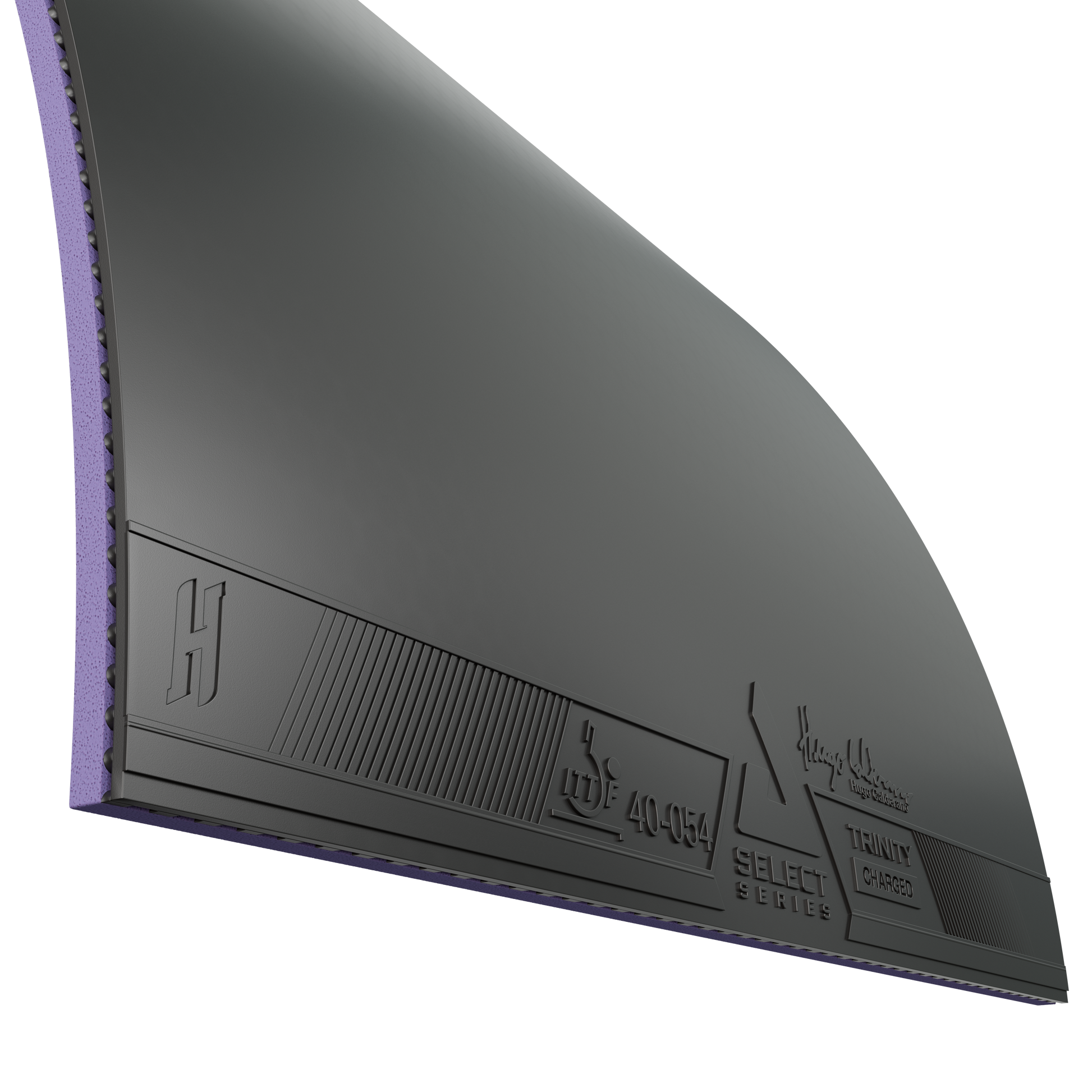 Image of a sheet of JOOLA Trinity Hugo Calderano table tennis rubber.