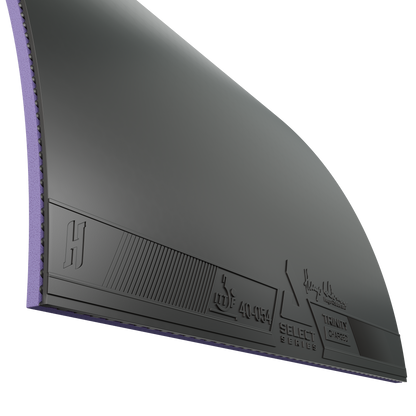 Image of a sheet of JOOLA Trinity Hugo Calderano table tennis rubber.