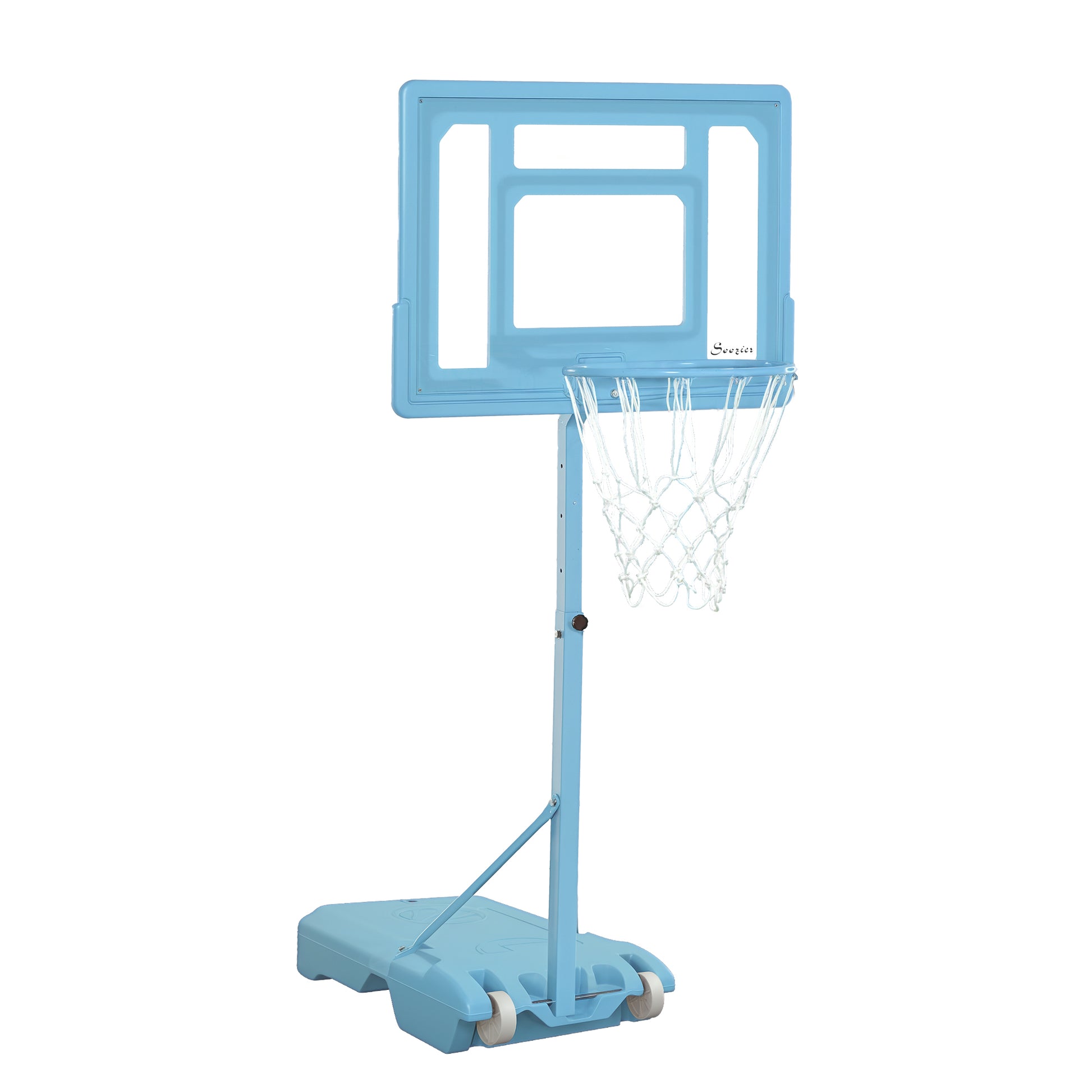 Poolside Basketball Hoop Stand – Adjustable Height, Fillable Base