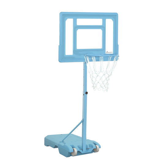 Poolside Basketball Hoop Stand – Adjustable Height, Fillable Base