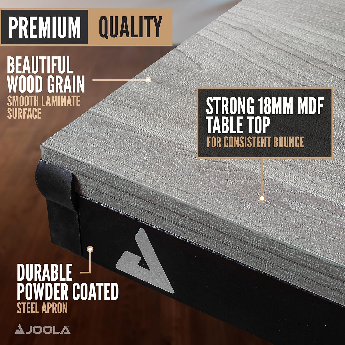 Joola Brighton X Table Tennis Table 2-in-1 Dining hero product shot showing full table design