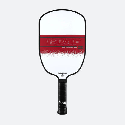 White background, Agassi x JOOLA Graf Champion Pickleball Paddle.