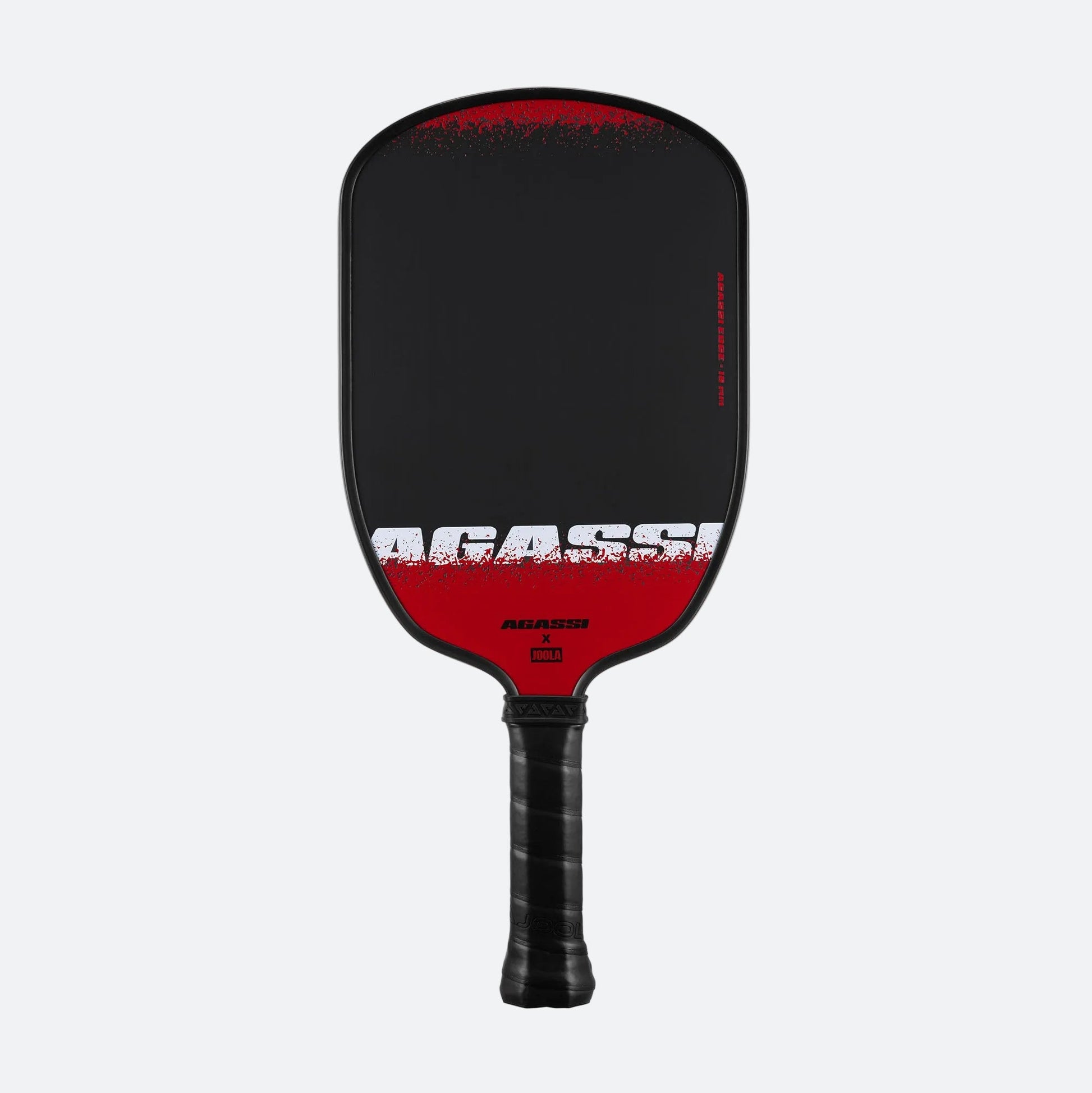 White background, image of the Agassi x JOOLA Agassi Edge pickleball paddle.