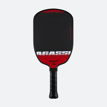 White background, image of the Agassi x JOOLA Agassi Edge pickleball paddle.