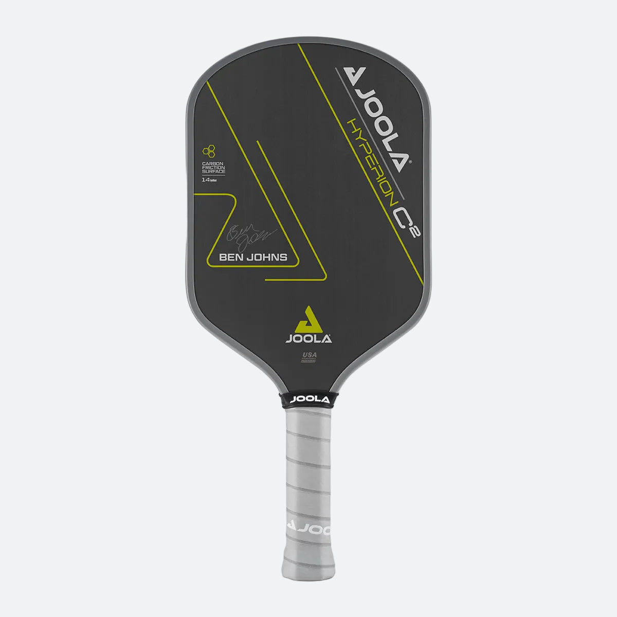 Joola Ben Johns Hyperion C2 CFS 14 pickleball paddle hero shot displaying full paddle design