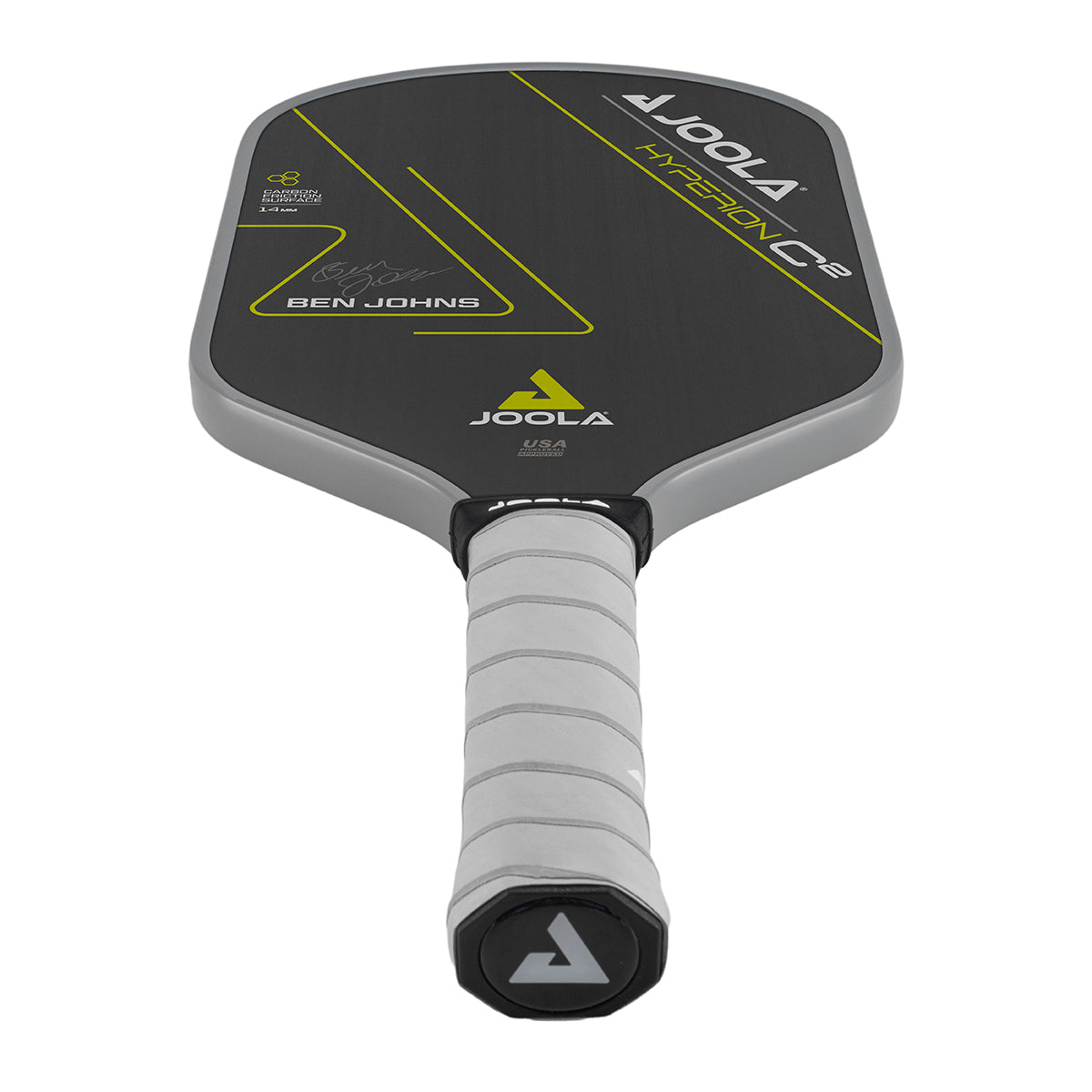 Joola Ben Johns Hyperion C2 CFS 14 pickleball paddle hero shot displaying full paddle design and face