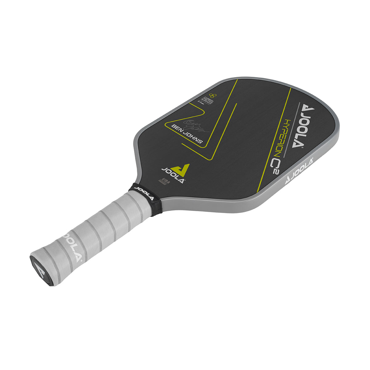 Joola Ben Johns Hyperion C2 CFS 14 pickleball paddle product shot displaying paddle face and design