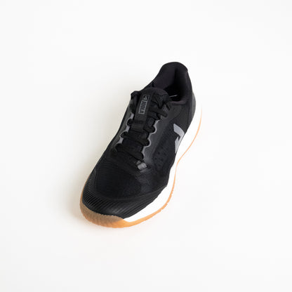 White background top view of a JOOLA R4LLy pickleball shoes black.