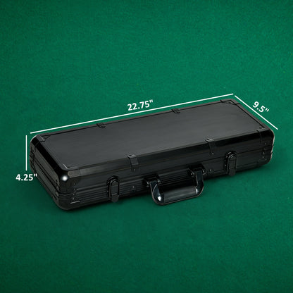 Poker Chip Set – 500-Piece Clay Chips w/ Aluminum Case & Cards