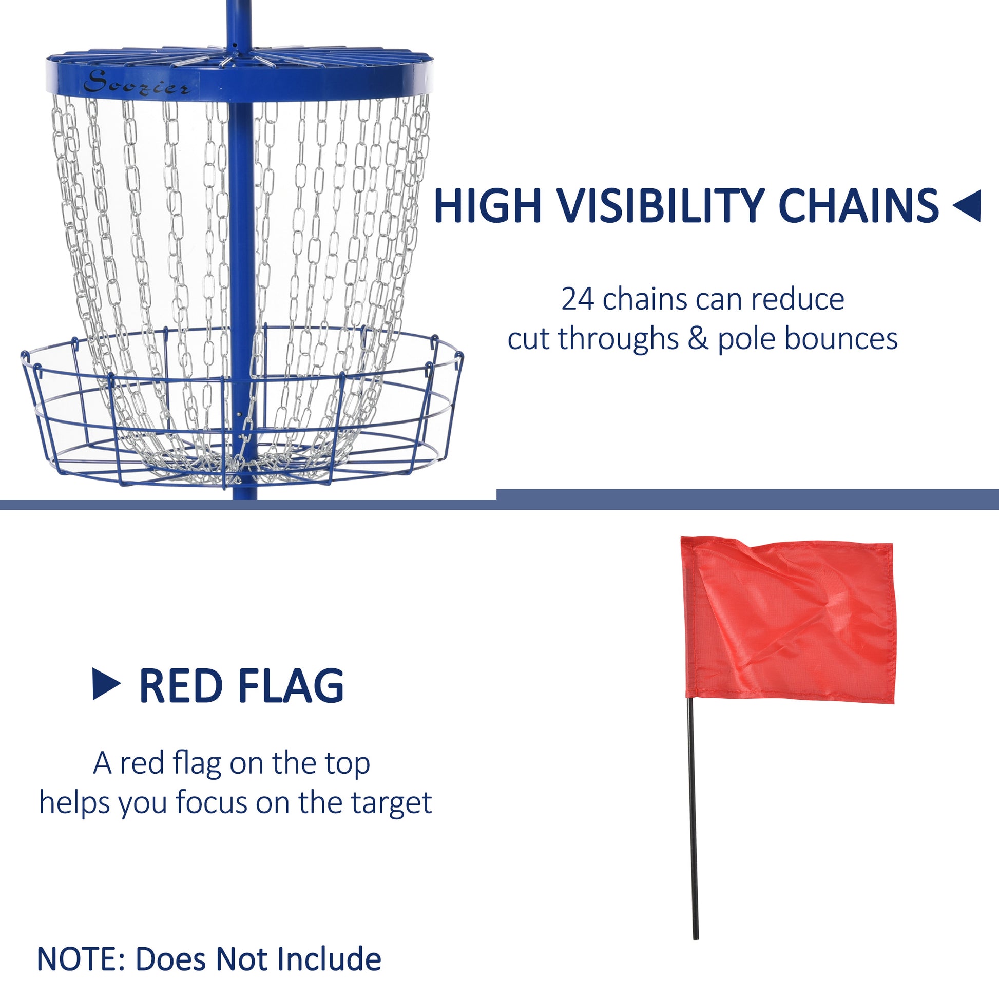Disc Golf Basket Target with Travel Bag, 24-Chain