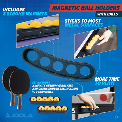 Joola Pro Performance Racket and Ball Set 2 with paddle and balls in bundle display