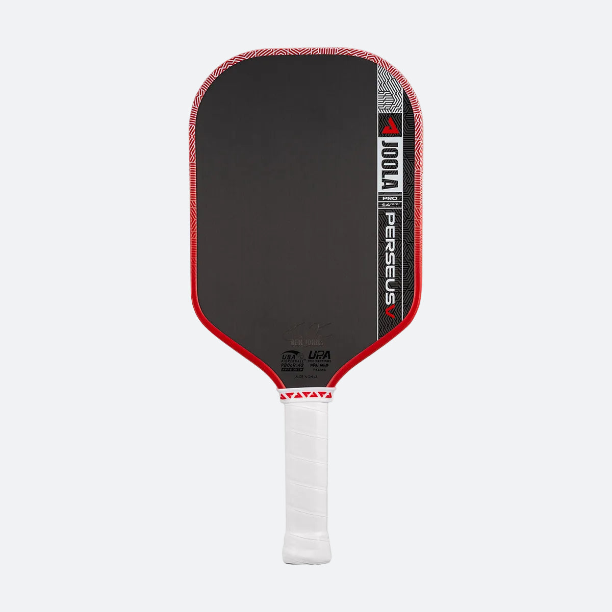 Joola Perseus Pro V pickleball paddle in red, front hero shot