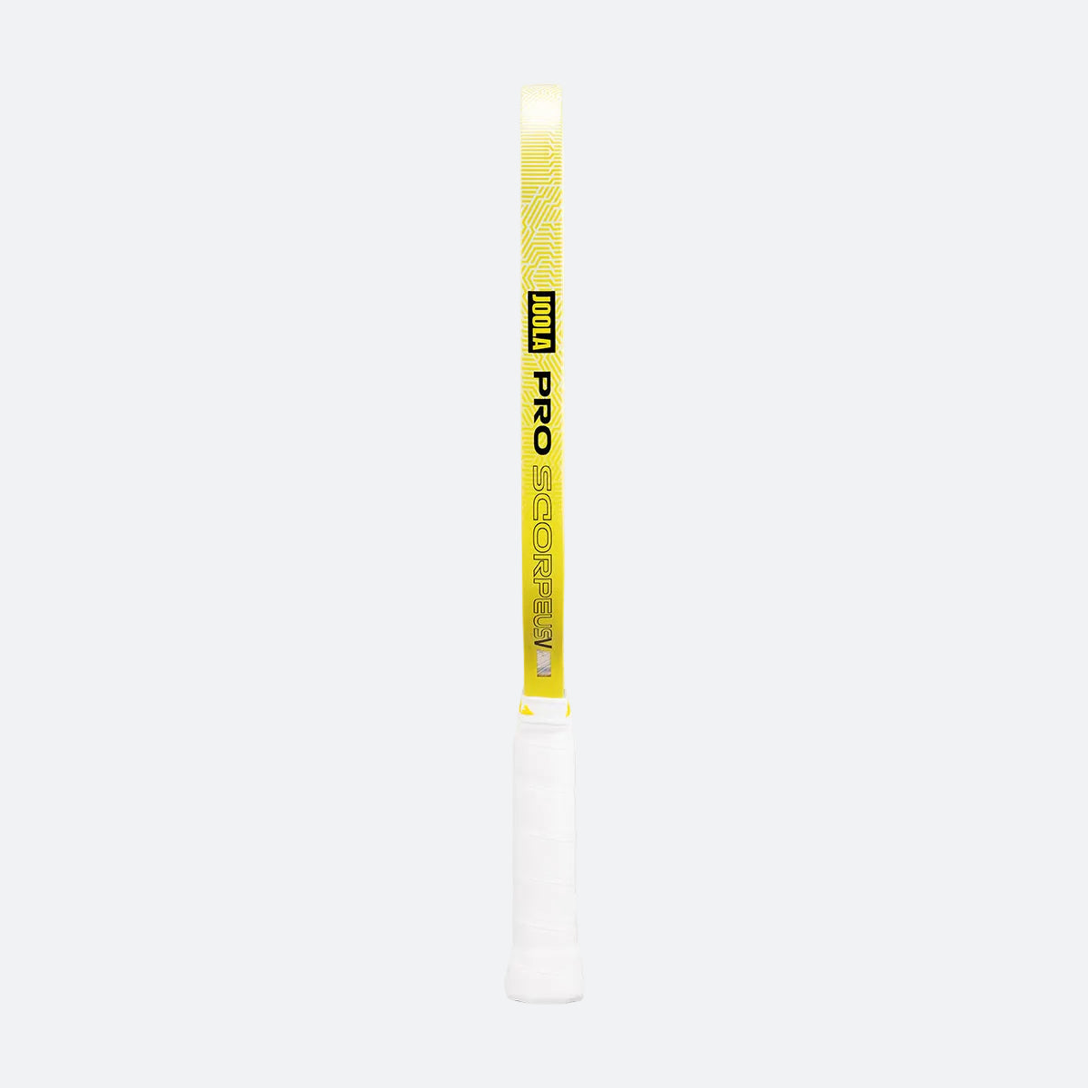 Joola Scorpeus Pro V pickleball paddle in yellow, 14mm thickness hero shot