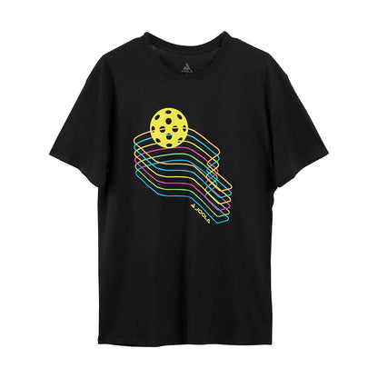 Close up product image of the JOOLA Gen 3 Color Stack t-shirt.