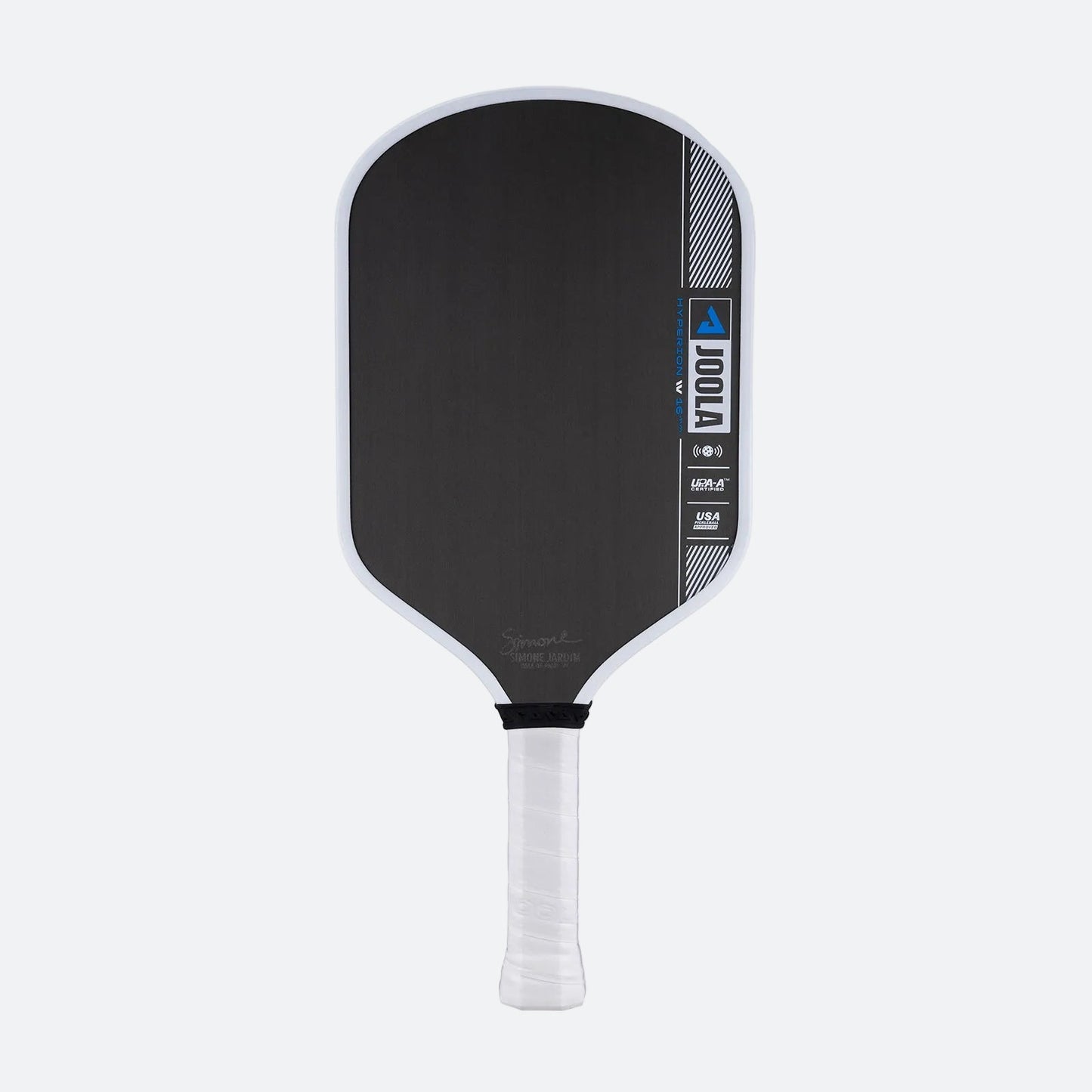 White background product image of the JOOLA Simone Jardim Hyperion Pro IV Pickleball Paddle.
