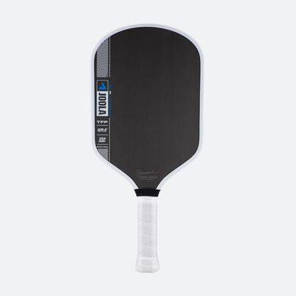 White background, product image of the JOOLA Simone Jardim Hyperion Pro IV Pickleball Paddle. 16mm.