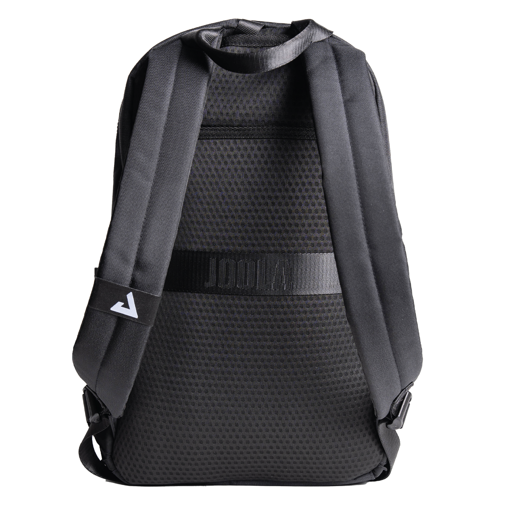 Black JOOLA Everyday backpack with brand logo on a white background