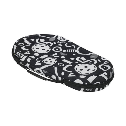 Product photo of the black and white JOOLA Pro Pickleball Paddle Case #Black/White