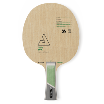 Joola Proline OAC table tennis blade front view showcasing attacker-focused design and construction details