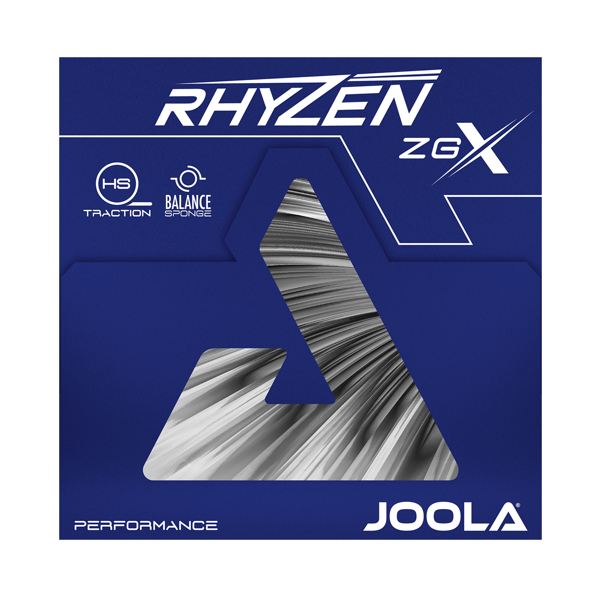Joola Rhyzen ZGX Table Tennis Rubber high performance red and black variant display