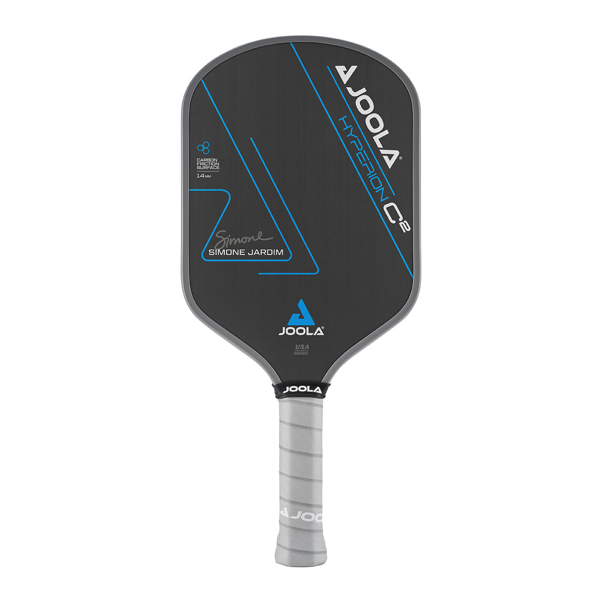 Joola Simone Jardim Hyperion C2 CFS 14 pickleball paddle front view hero shot
