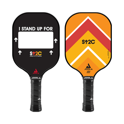 Joola Stand Up to Cancer Pickleball Paddle in Seneca Yellow, front hero shot