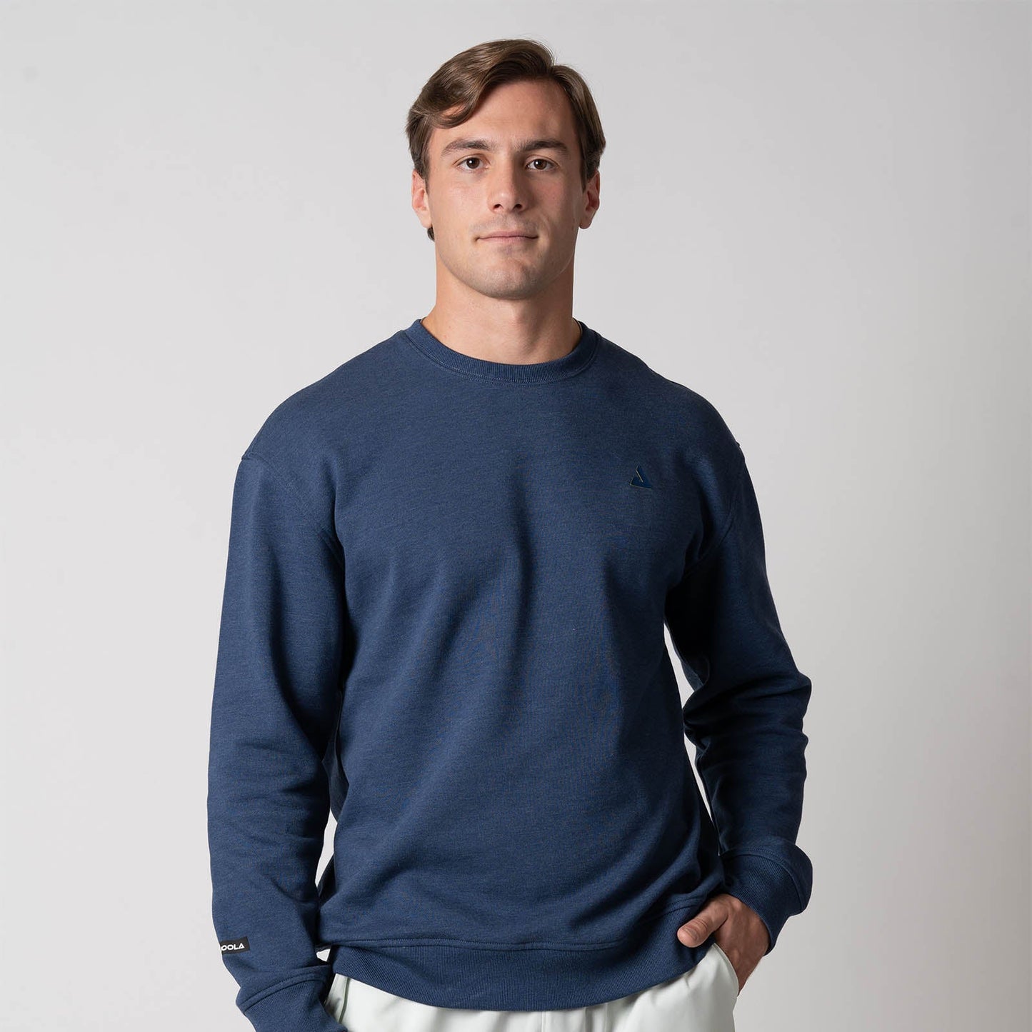 Joola Unisex Fleece Crew navy table tennis sweatshirt front view