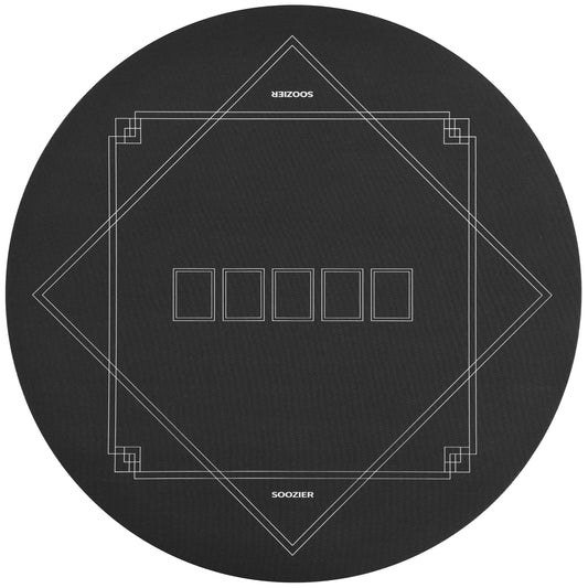 Folding Poker Table Mat - Non-Slip Texas Hold'em Topper