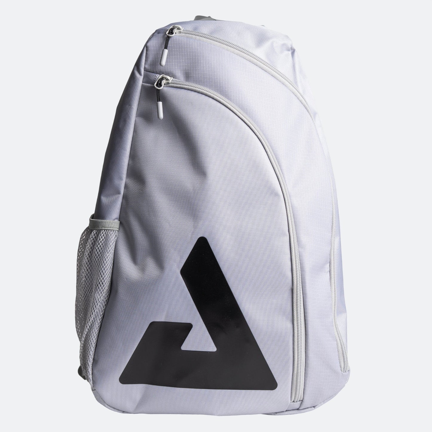 Gray backpack with a black JOOLA Trinity logo on a white background
