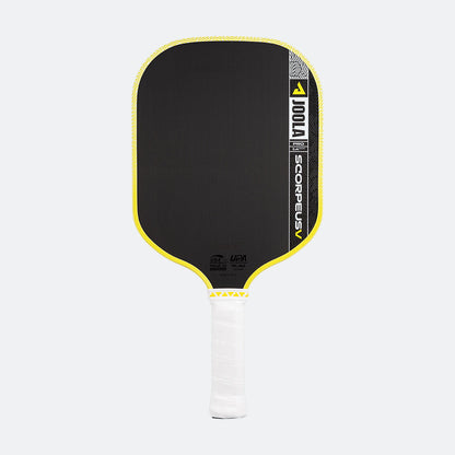 Joola Scorpeus Pro V Pickleball Paddle in yellow, 14mm pro performance paddle hero shot