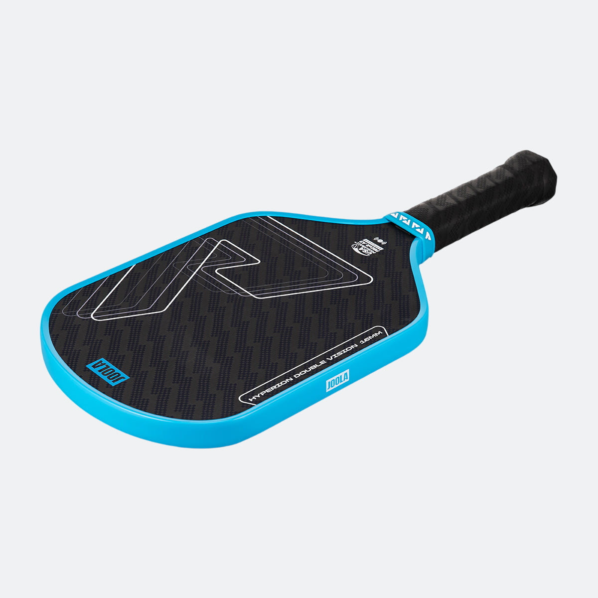 White background, product image of the Hyperion Double Vision pickleball paddle.
