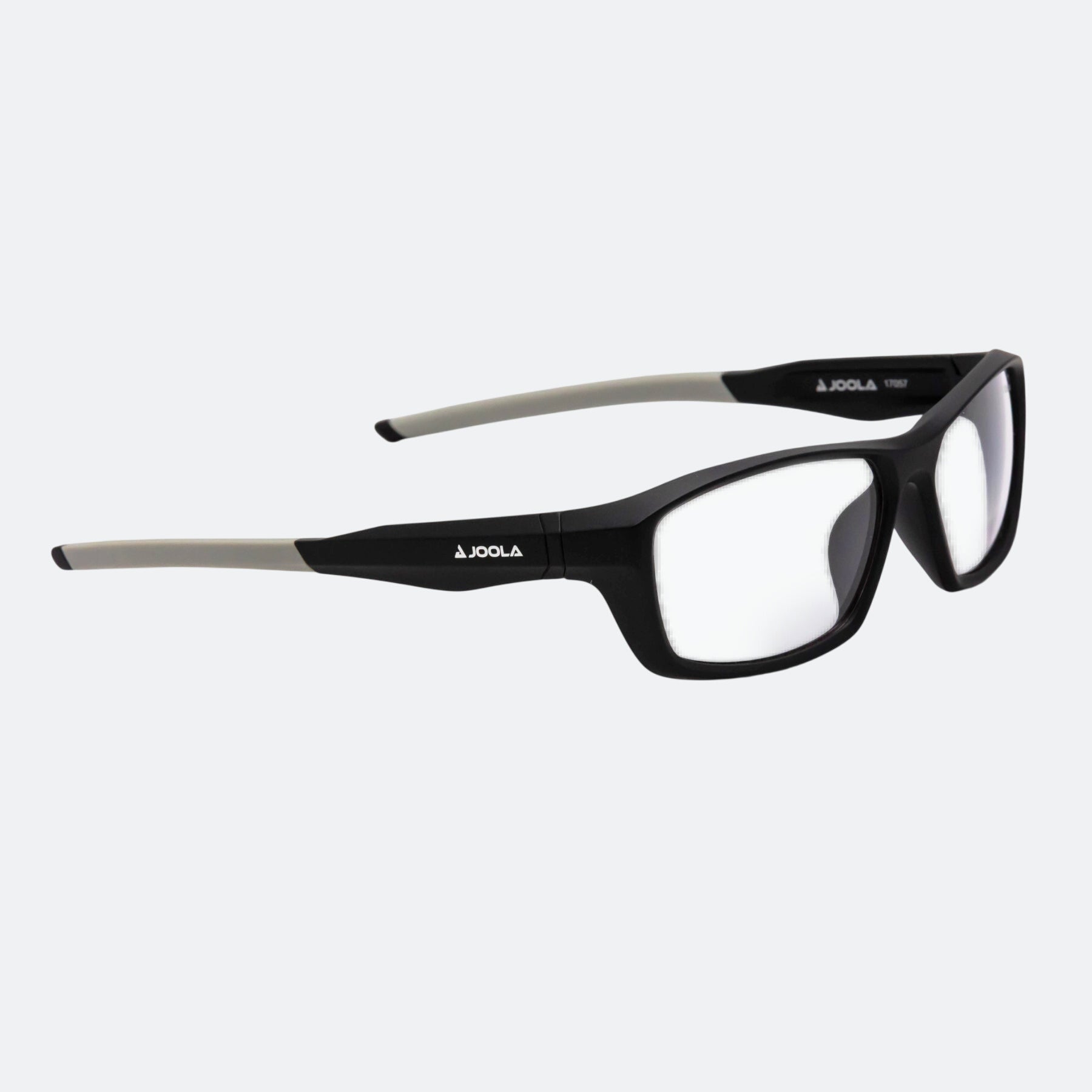 Joola RJX Enhance matte black eyewear with clear lens for pickleball and table tennis