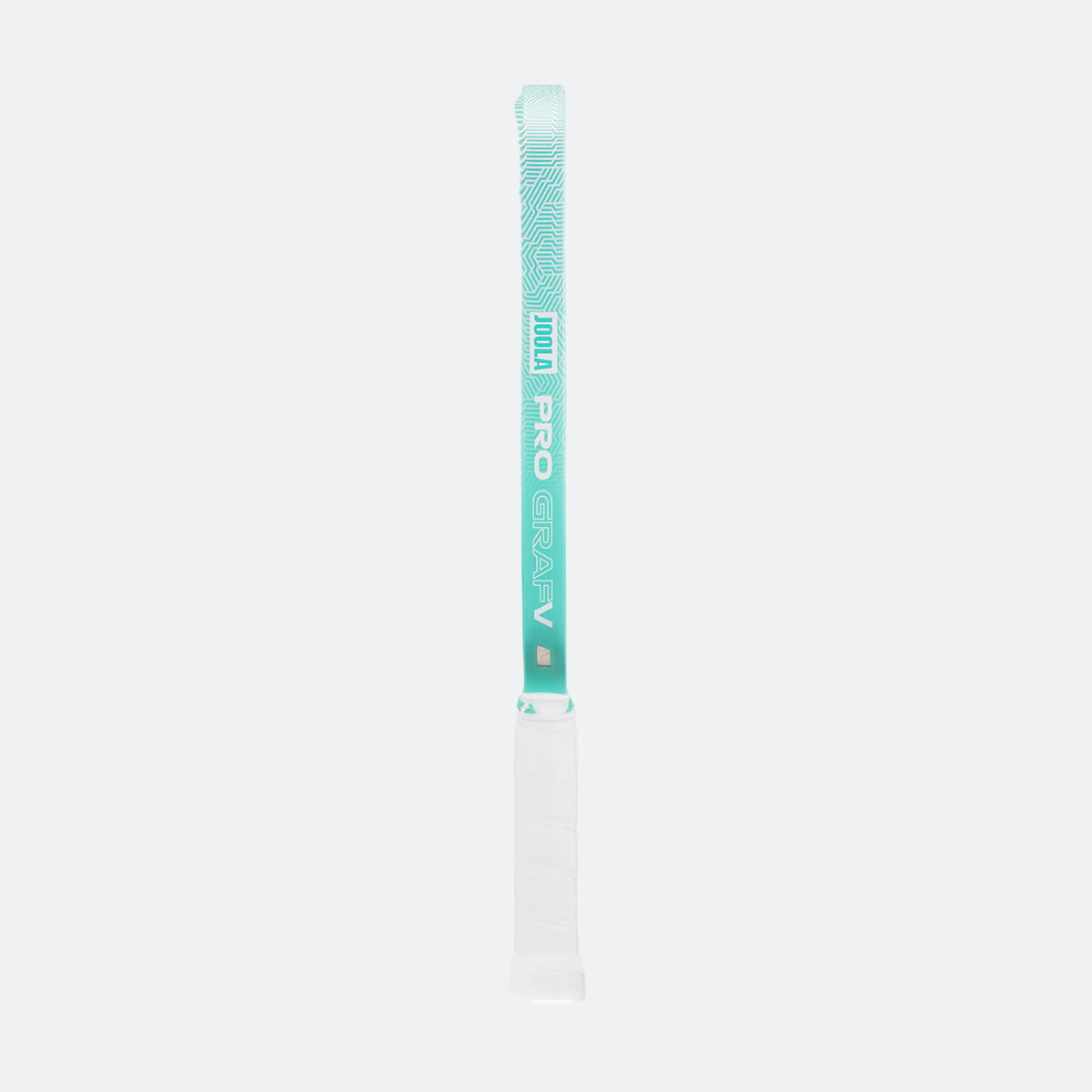 White background, product image showing the Teal edge gauard on the JOOLA Graf Pro V.