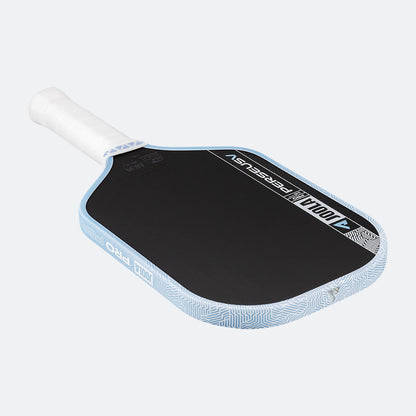 Joola Perseus Pro V Pickleball Paddle in black and blue hero shot display
